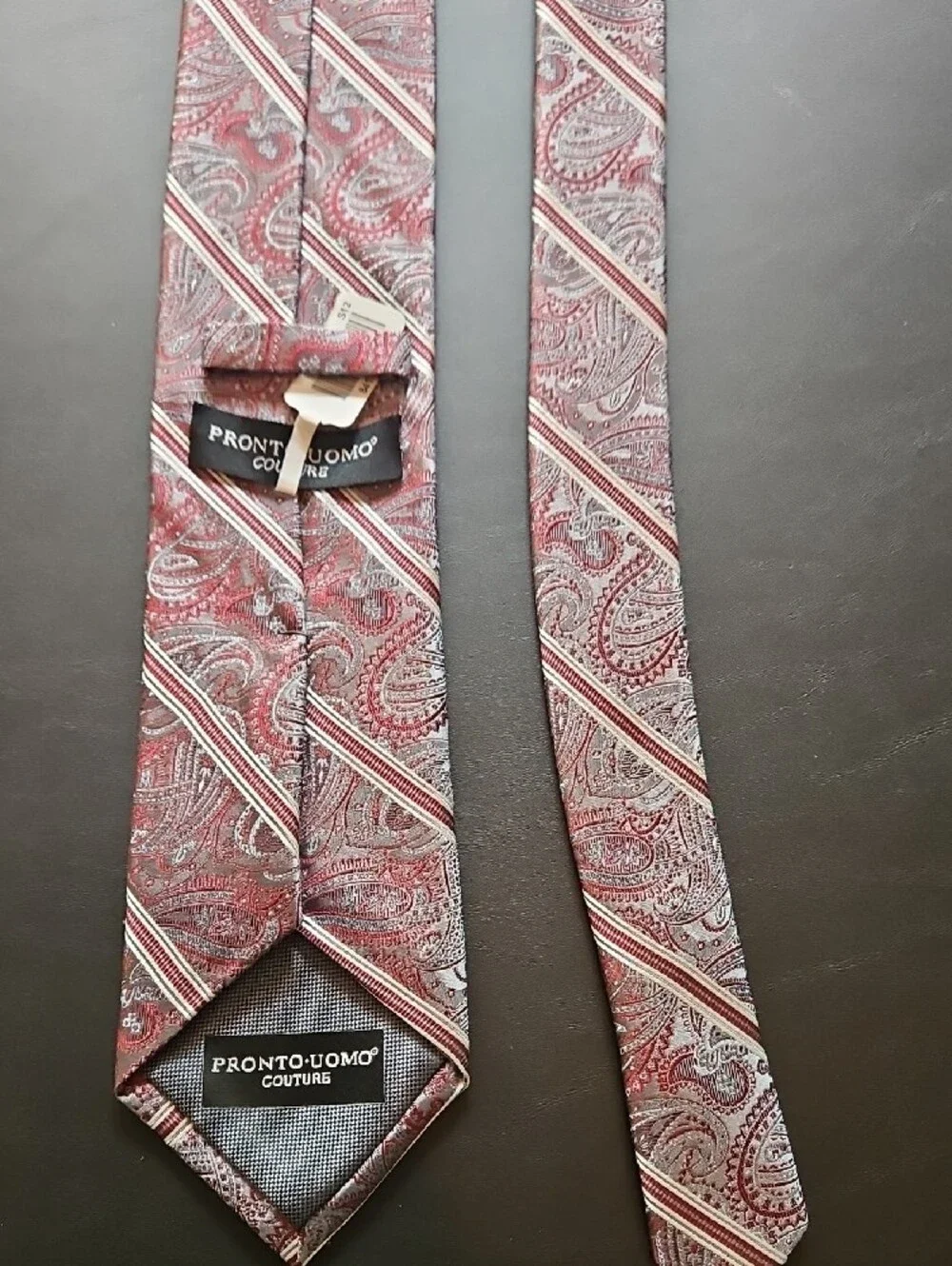 Pronto Uomo Couture 100% Silk Handmade Tie NWT